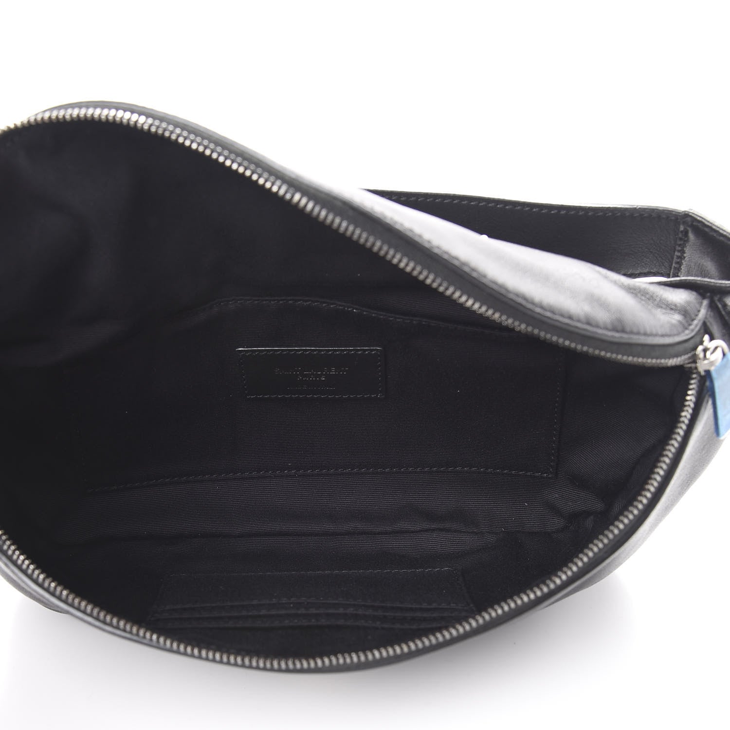Saint Laurent Calfskin Monogram Belt Bag Black 4 of 11