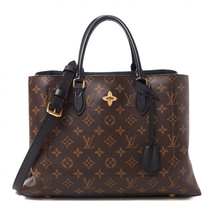 Louis Vuitton Monogram Flower Tote Black 1 of 8