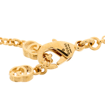 Gucci Metal Interlocking G Cupcake Charm Bracelet Gold Multicolor 4 of 5
