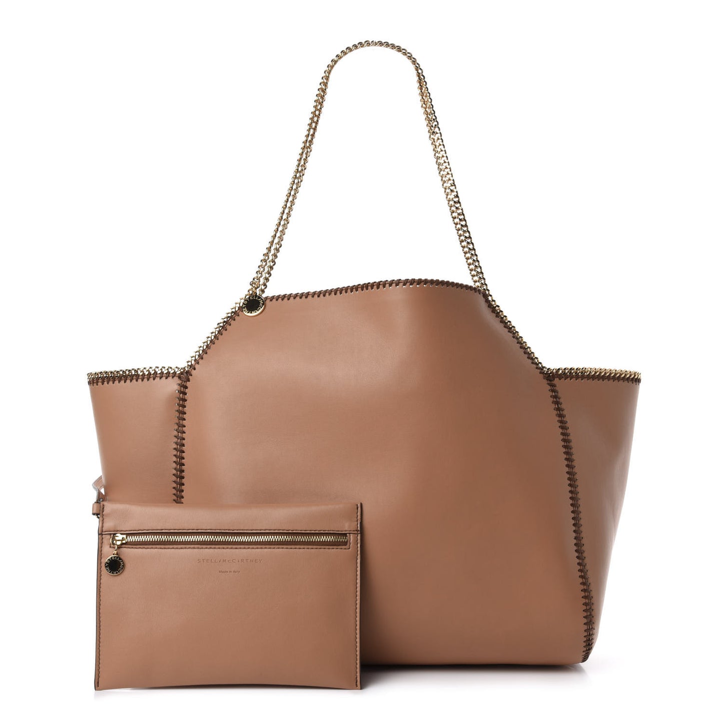 Alter Nappa Falabella Chain Tote Camel