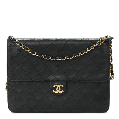 Chanel Lambskin Quilted Small Single Flap Black 1 of 19