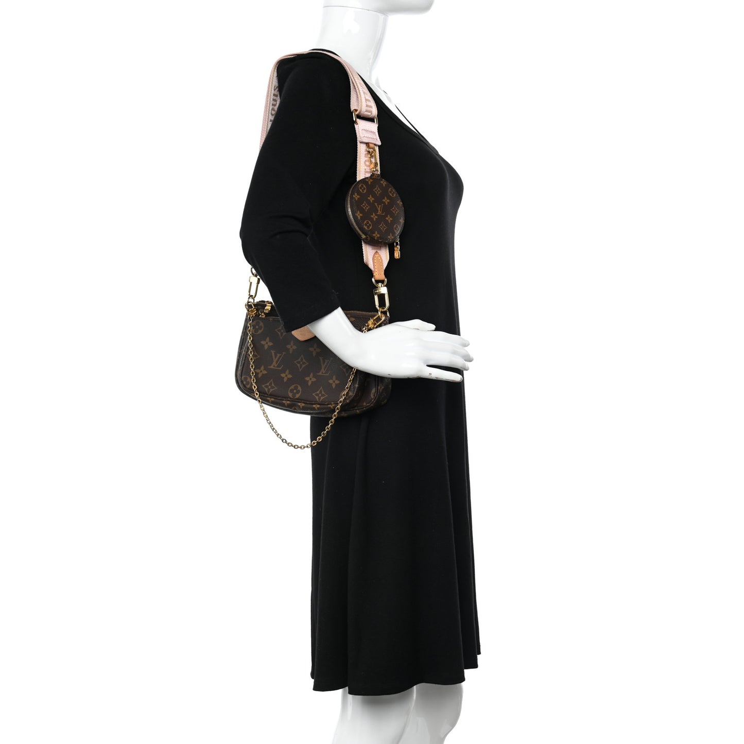 Monogram Multi Pochette Accessories Rose Clair