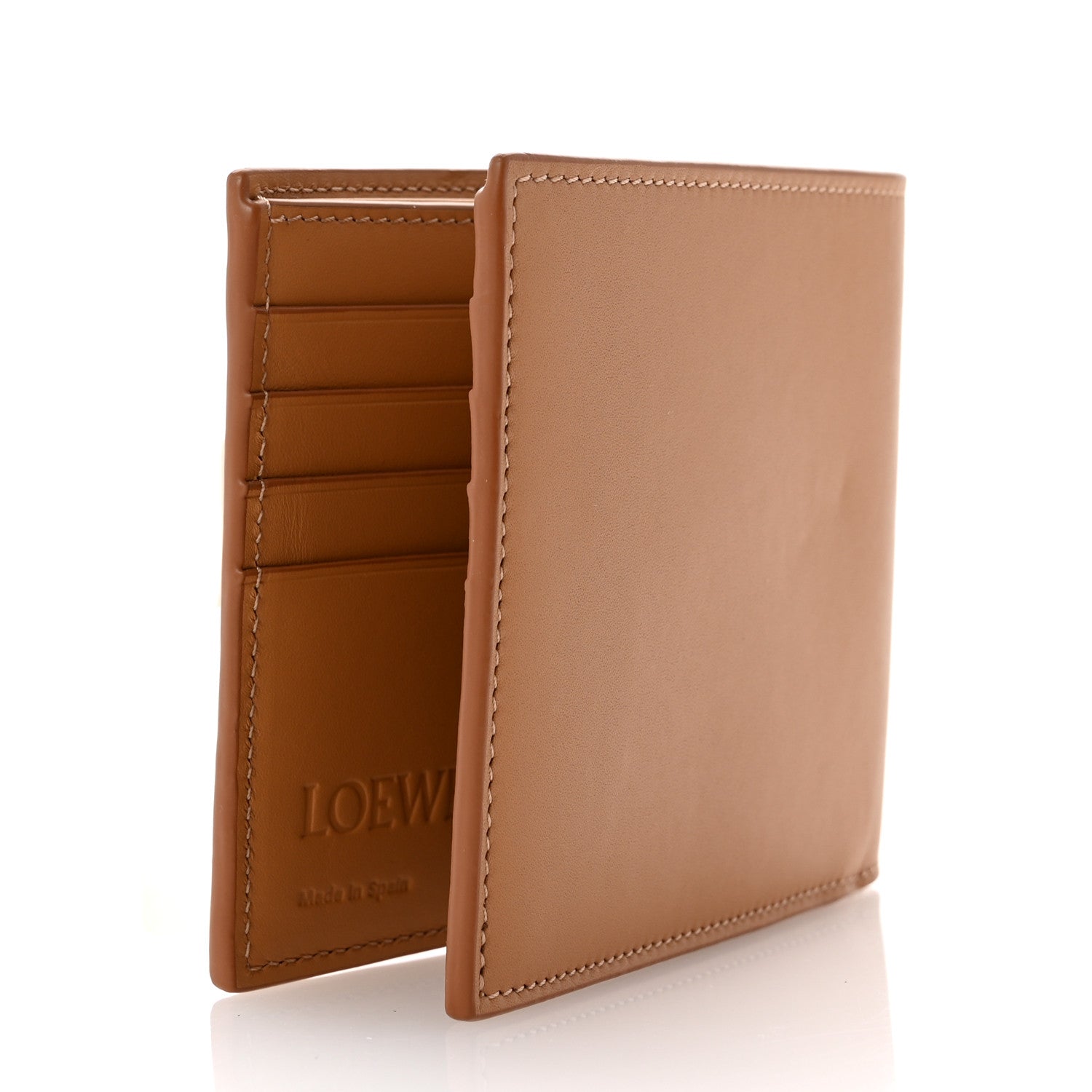 Loewe Satin Calfskin Anagram Bi-fold Wallet Warm Desert 3 of 8