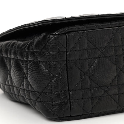 Christian Dior Grained Calfskin Cannage Large Caro Bag Black 5 of 13