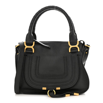 Chloe Calfskin Small Marcie Satchel Black 1 of 12
