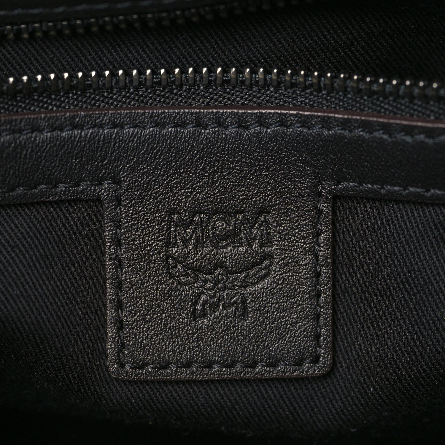 MCM Visetos Square 1976 Crossbody Bag Cognac Black 6 of 9