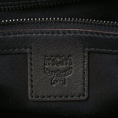 MCM Visetos Square 1976 Crossbody Bag Cognac Black 6 of 9