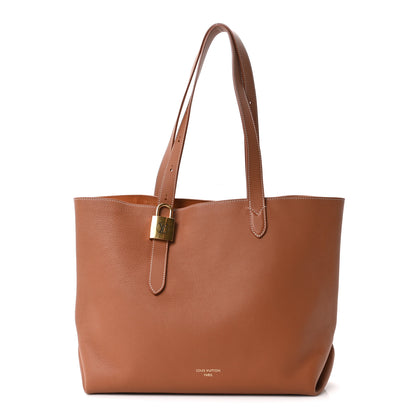 Louis Vuitton Grained Calfskin Low Key Cabas MM Cognac 1 of 9