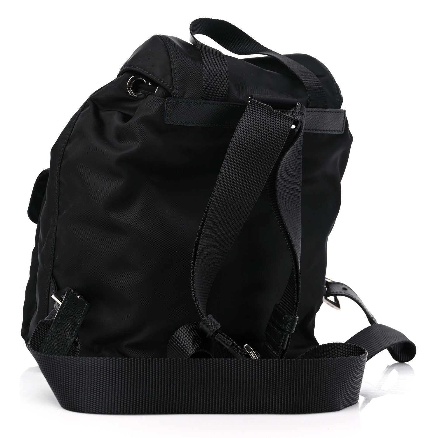 Prada Tessuto Nylon Saffiano Small Backpack Black 3 of 8
