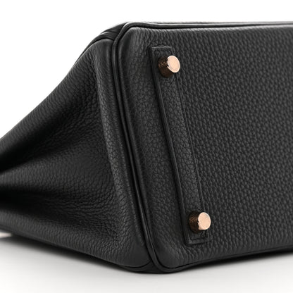 Hermes Togo Birkin 25 Black 9 of 12