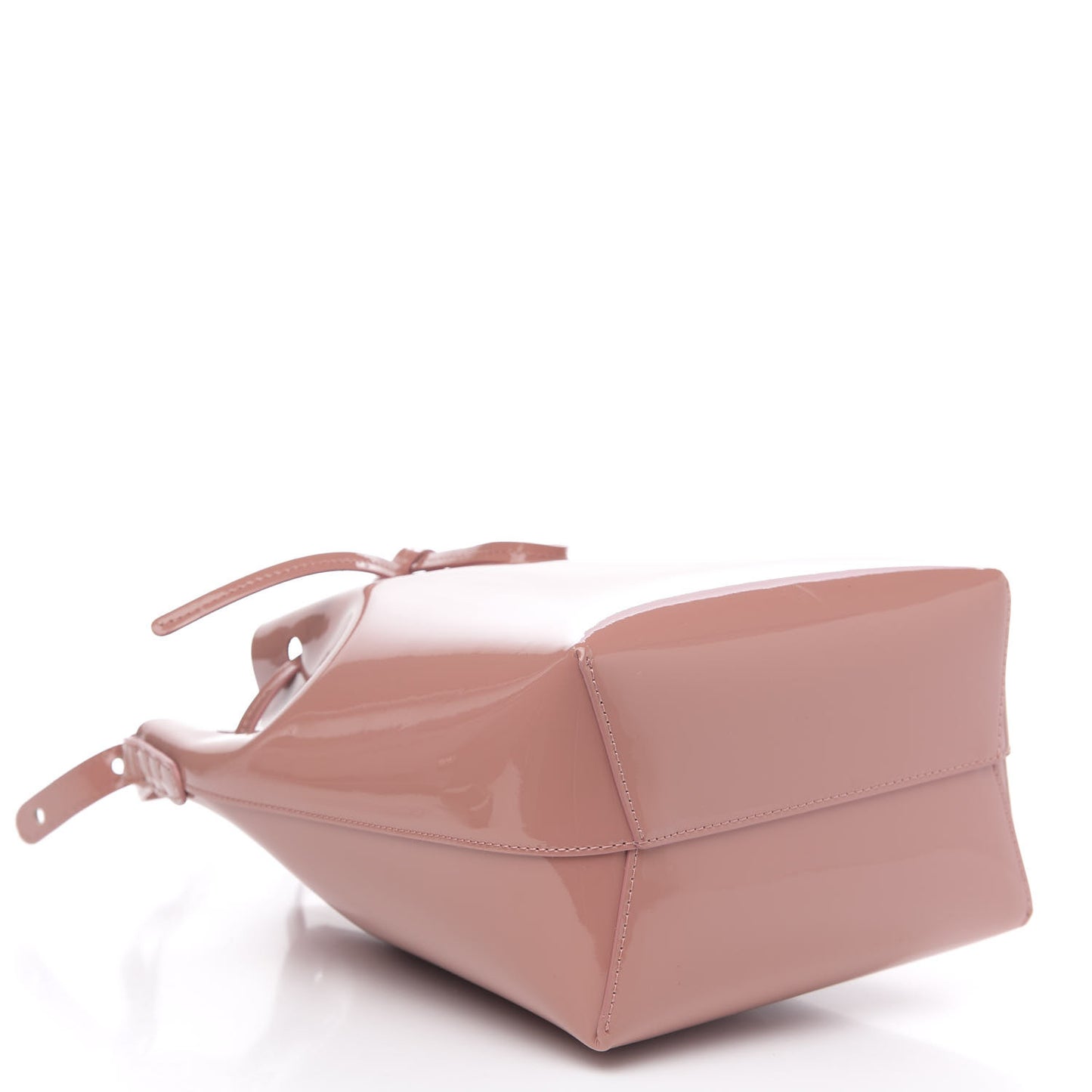 Patent Calfskin Mini Bucket Blush