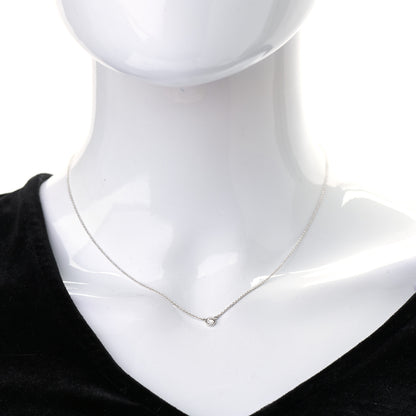 Tiffany Platinum Diamond .14ct Elsa Peretti Diamonds by the Yard Pendant Necklace 2 of 6