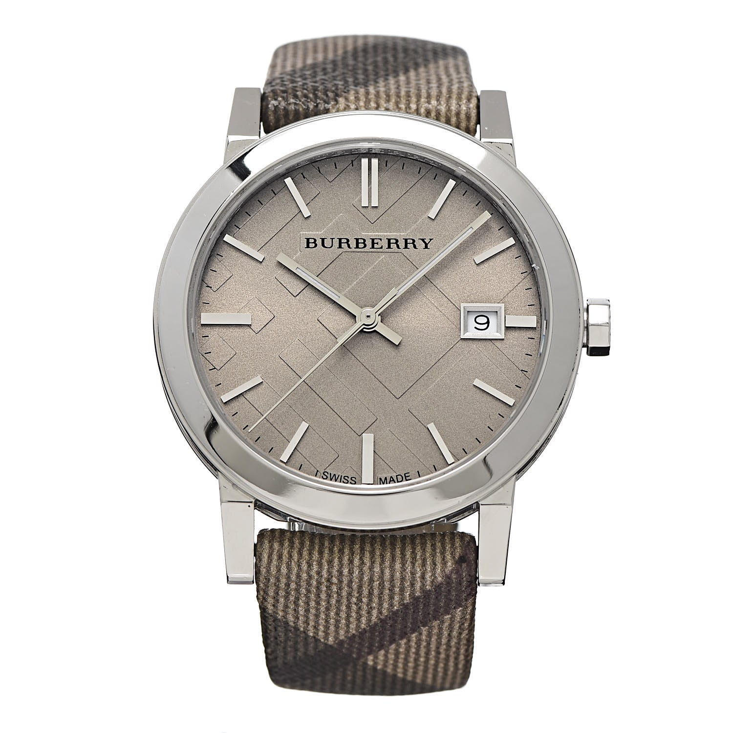 Burberry Stainless Steel 38mm Heritage Nova Check Quartz Watch Beige BU9023 1 of 12