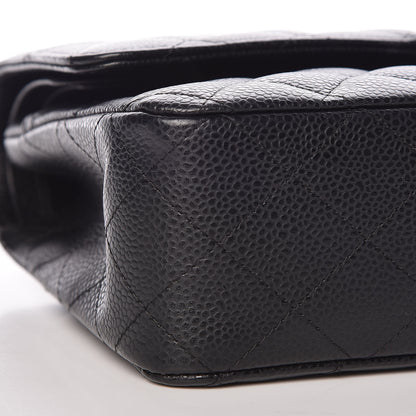 Chanel Caviar Quilted Medium Double Flap Bijoux Chain Black 8 of 9