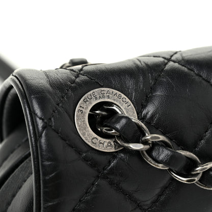 Chanel Aged Calfskin Quilted Small Easy Flap Black 12 of 13
