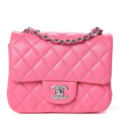 Chanel Lambskin Quilted Mini Square Flap Pink 1 of 10