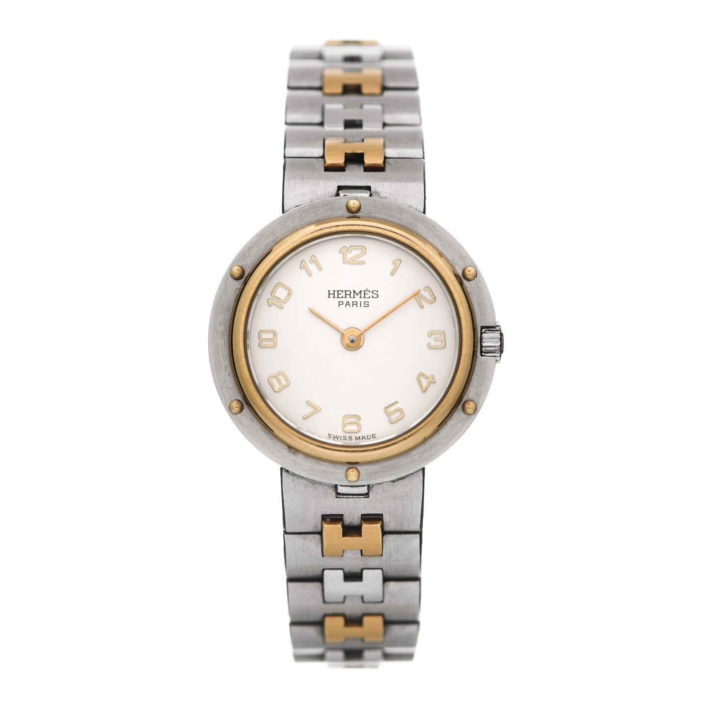 Stainless Steel 24mm Clipper Quartz Watch Gold