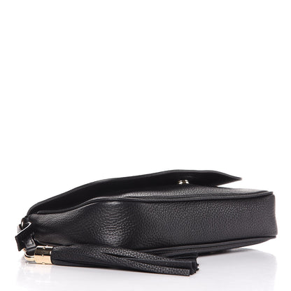 Gucci Pebbled Calfskin Medium Soho Flap Crossbody Black 4 of 9