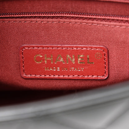 Chanel Lambskin Quilted Small Side Note Flap Black 5 of 11