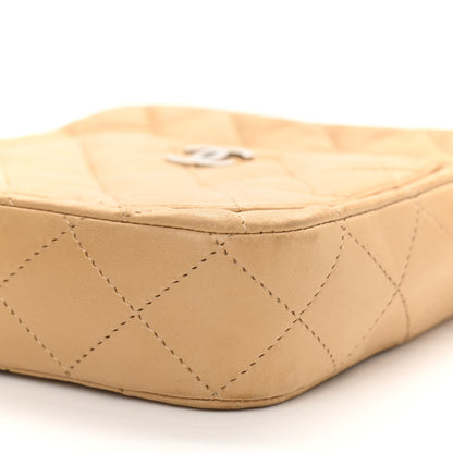 Chanel Lambskin Quilted Mini Messenger Bag Beige 10 of 15