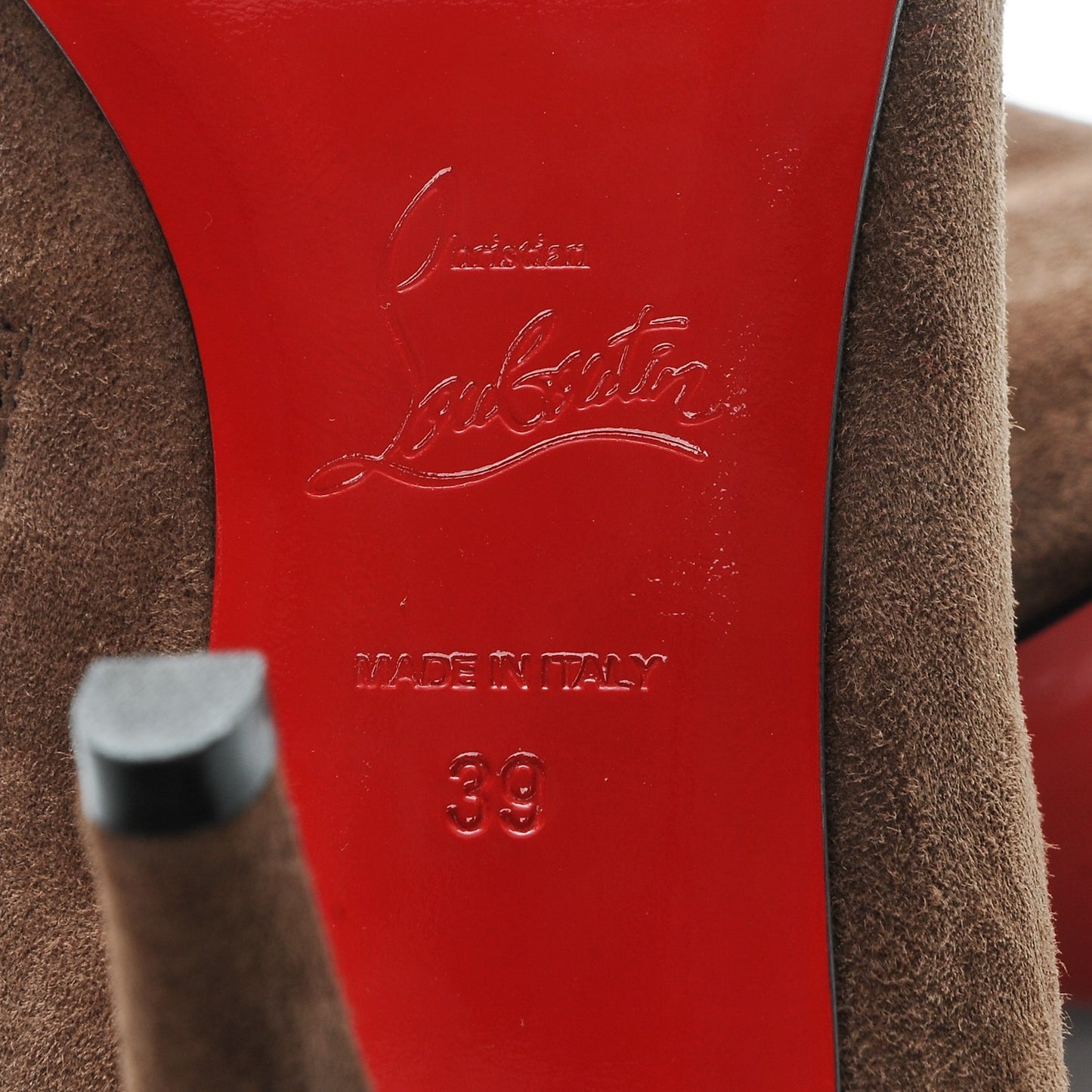 Veau Velours Belle 85 Ankle Boots 39 Chatain