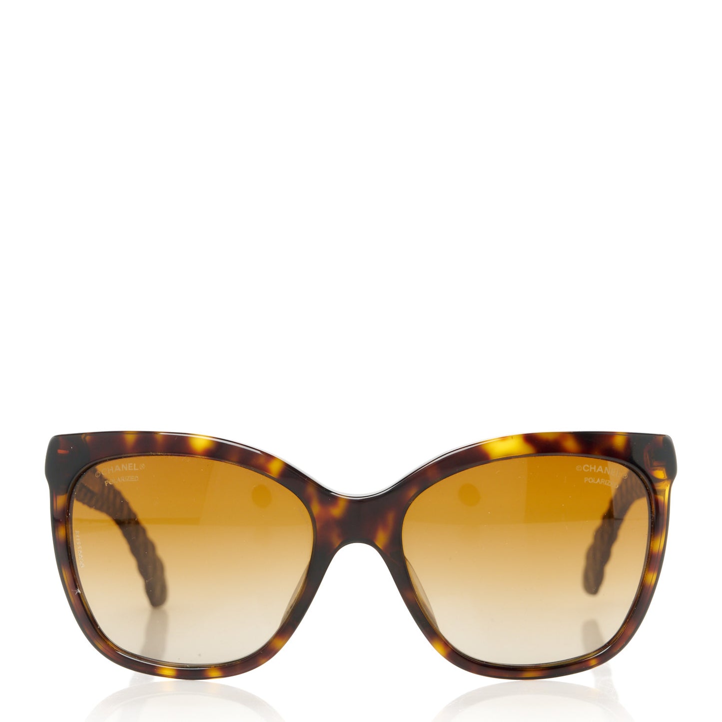 Acetate Quilted Polarized Butterfly CC Sunglasses 5288-Q Tortoise