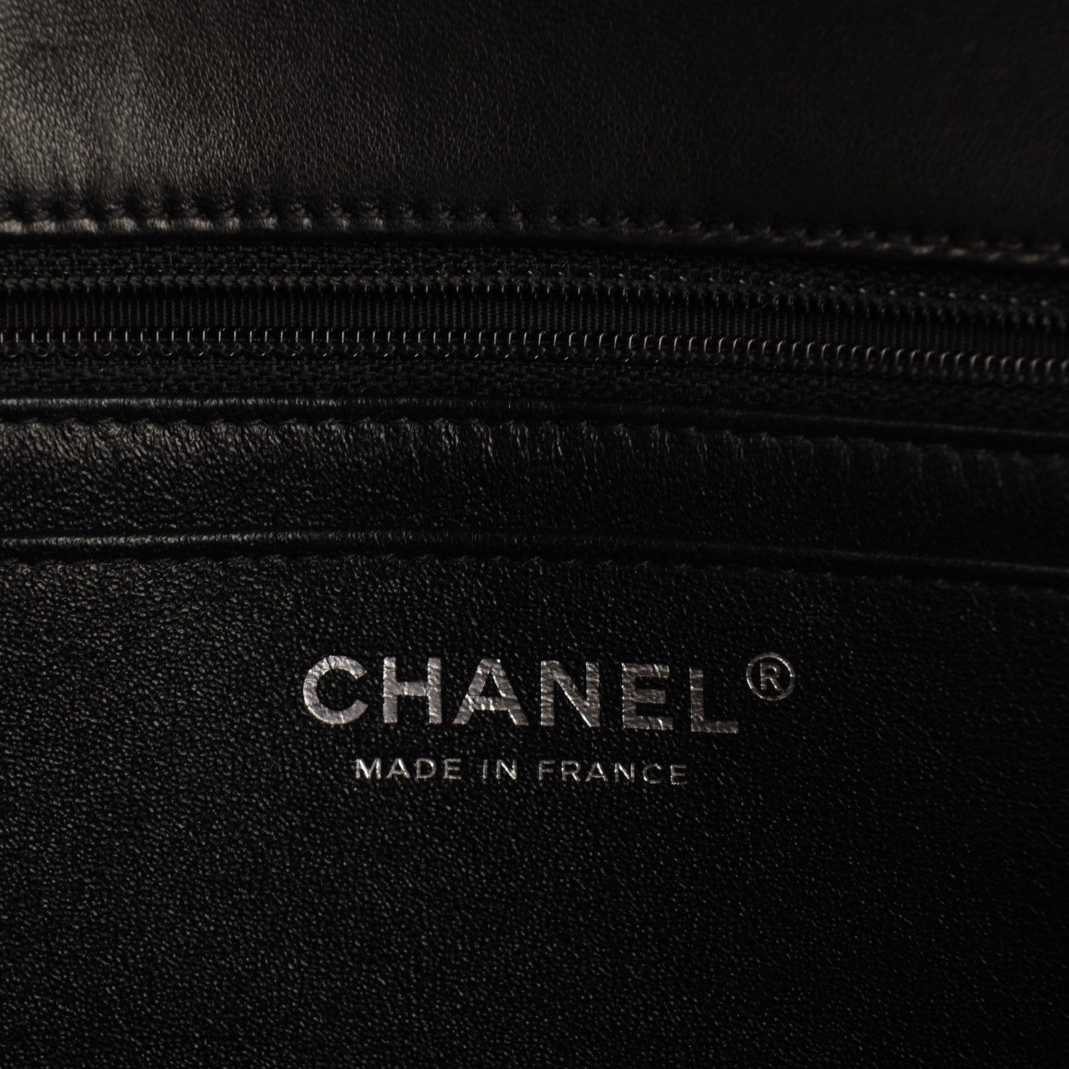 Chanel Lambskin Embroidered Jumbo CC Follies Flap Black 7 of 9