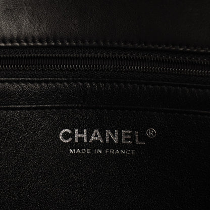 Chanel Lambskin Embroidered Jumbo CC Follies Flap Black 7 of 9