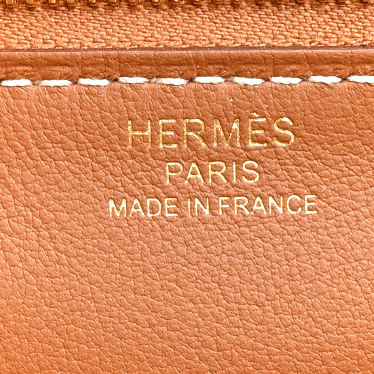 Hermes Evercolor Chaine d'Ancre Zipengo PM Toiletry Pouch Gold 6 of 11
