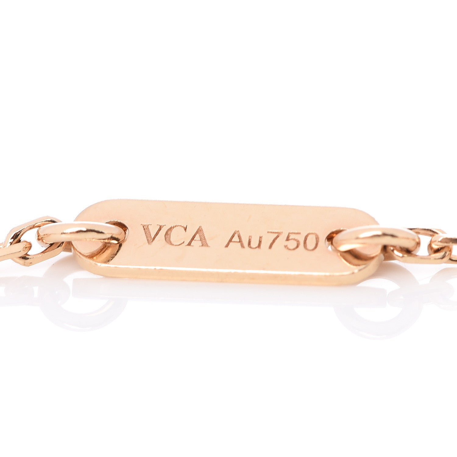 Van Cleef & Arpels 18K Yellow Gold Mother of Pearl Sweet Alhambra Bracelet 4 of 6