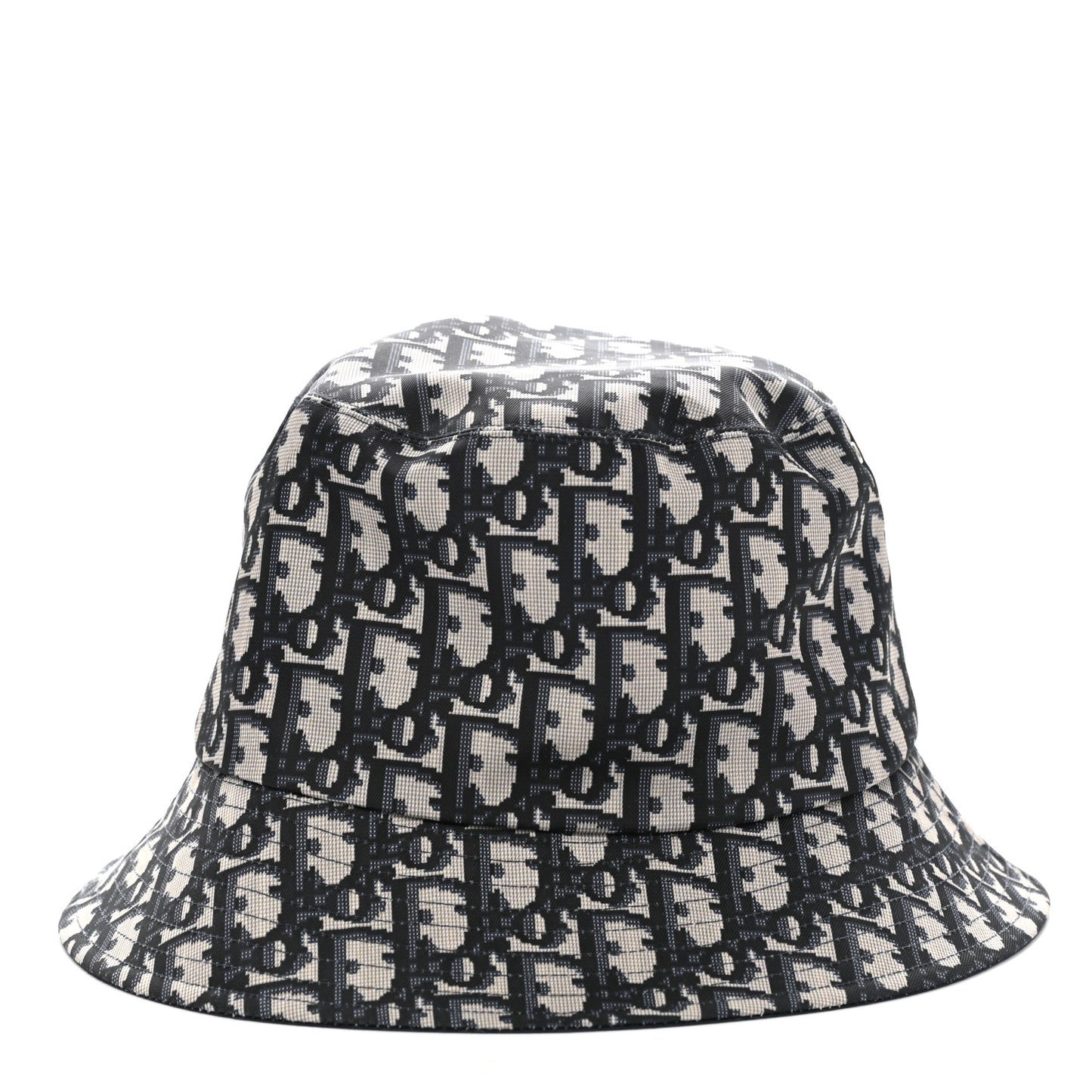 Polyester Cotton Oblique Reversible Teddy-D Brim Bucket Hat 56 Black