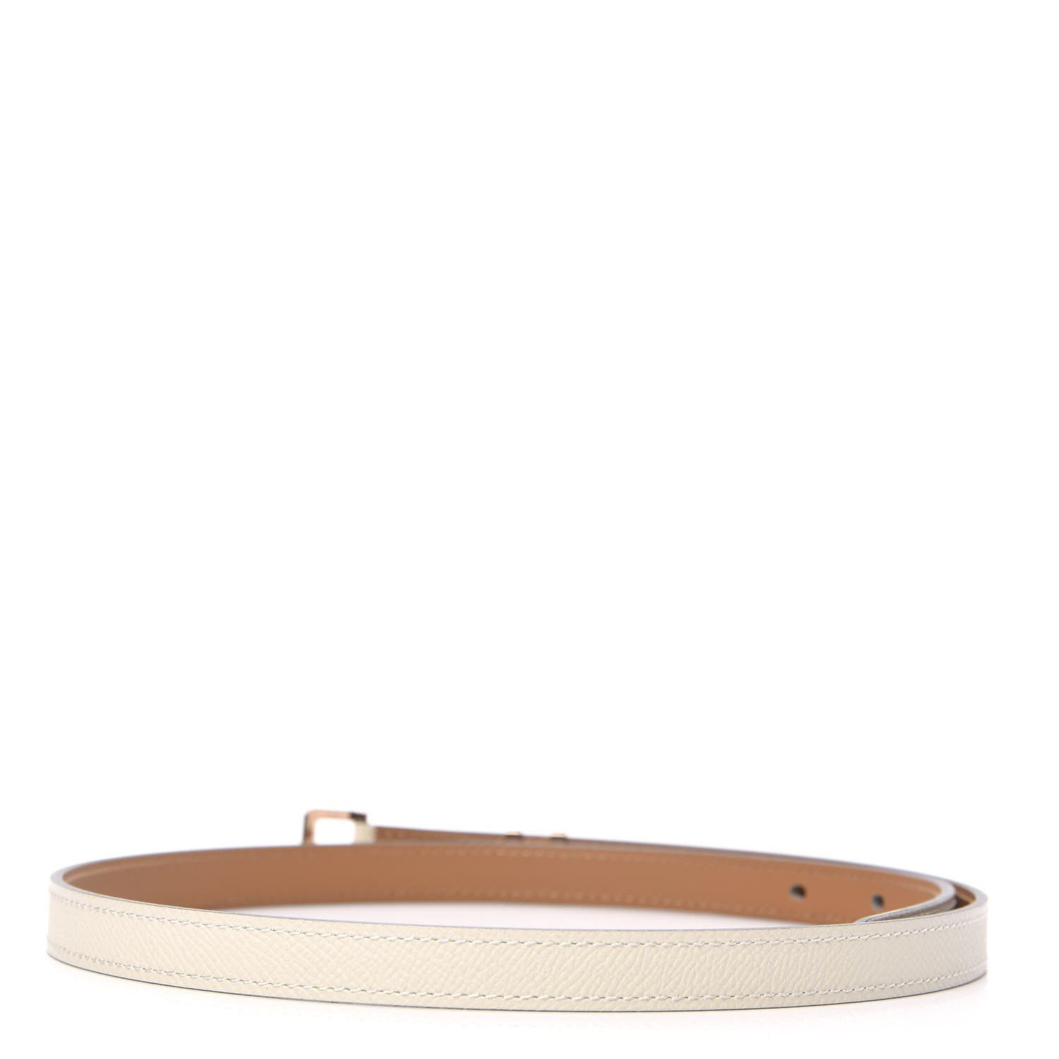 Hermes Epsom 15mm Pop H Belt 75 Craie 2 of 6