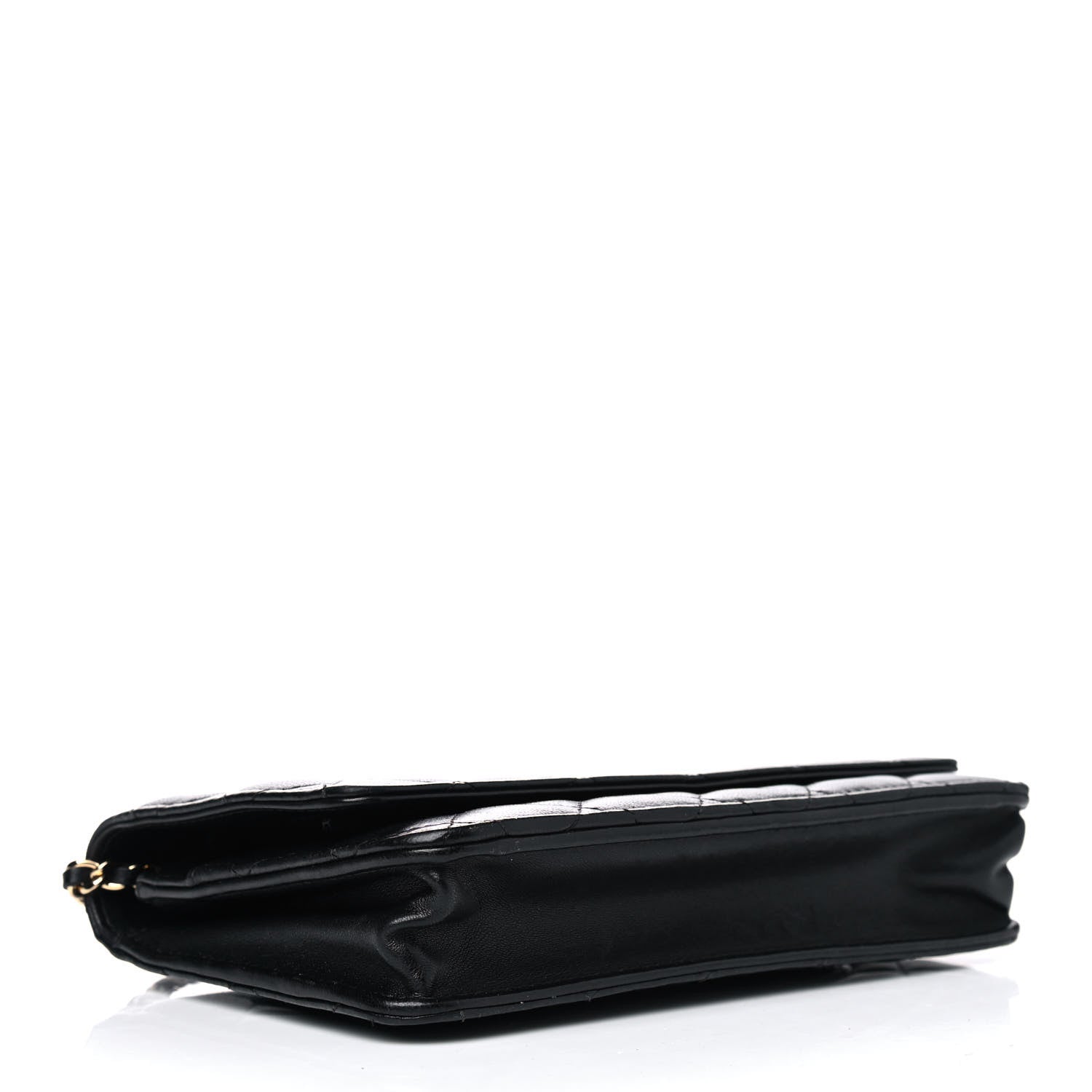 Chanel Lambskin Quilted Wallet On Chain WOC Black 3 of 11