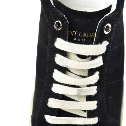 Saint Laurent Distressed Suede Womens Court Classic Sneakers 36 Black 9 of 9