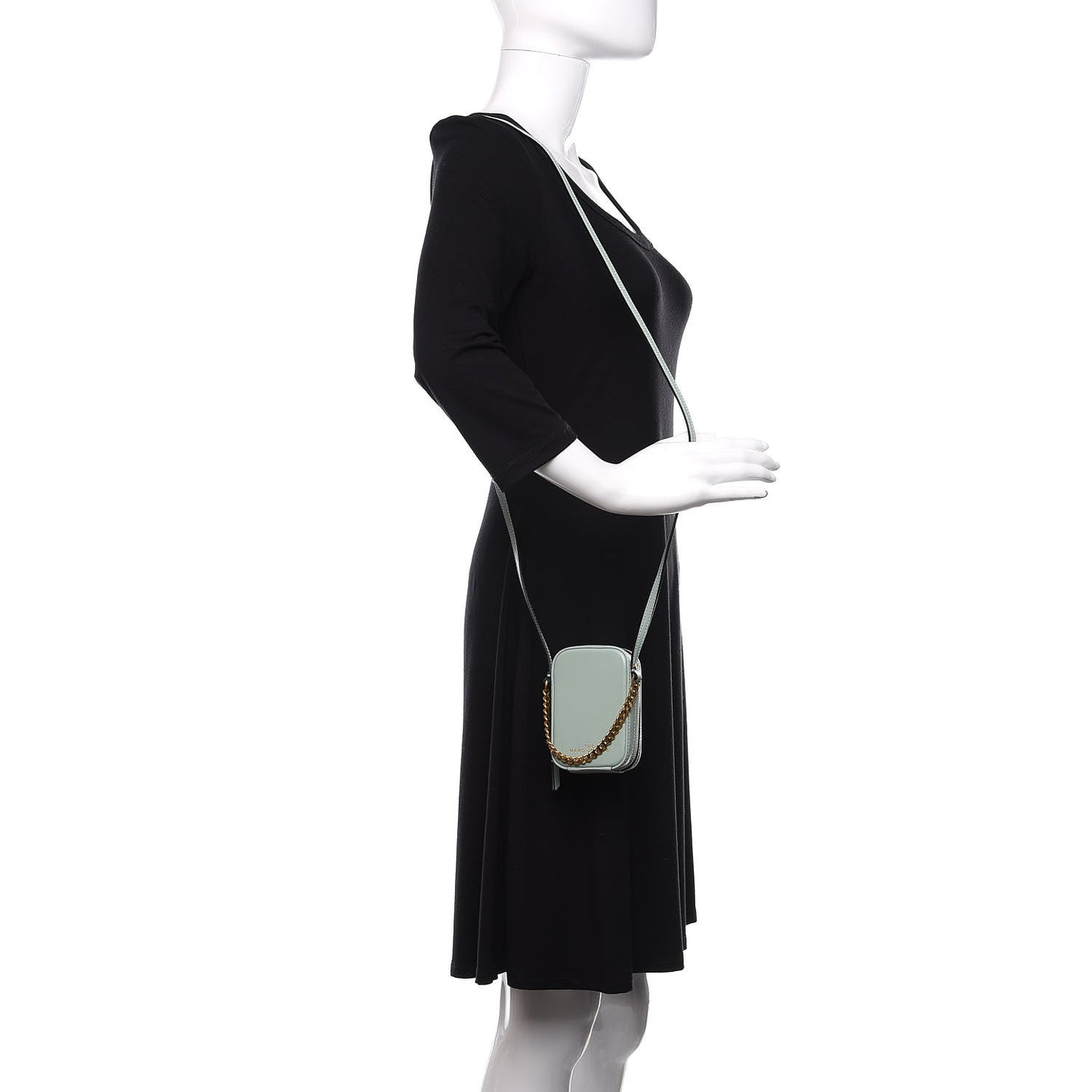 Smooth Calfskin The Mini Vanity Crossbody Bag Marine Green