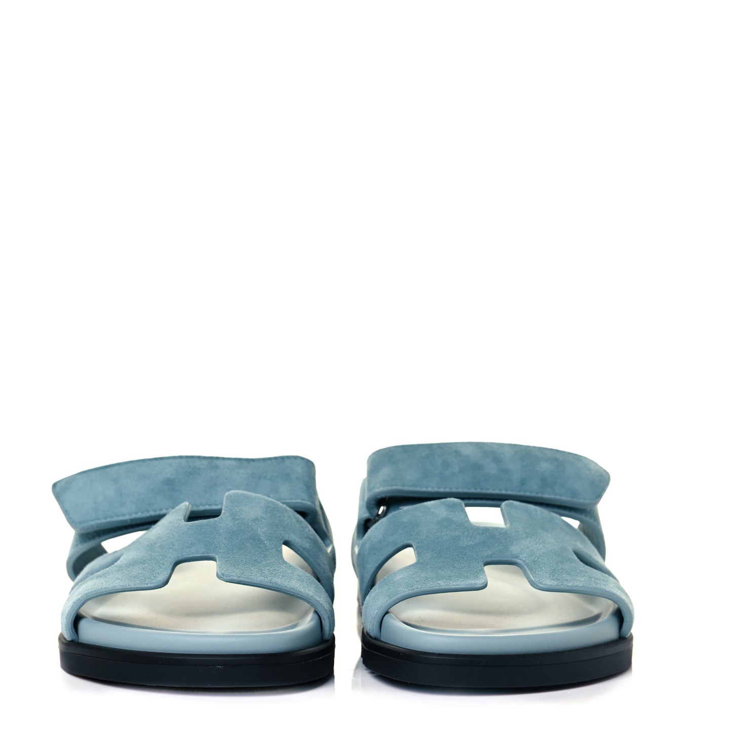 Suede Goatskin Womens Chypre Sandals 37 Vert d'eau