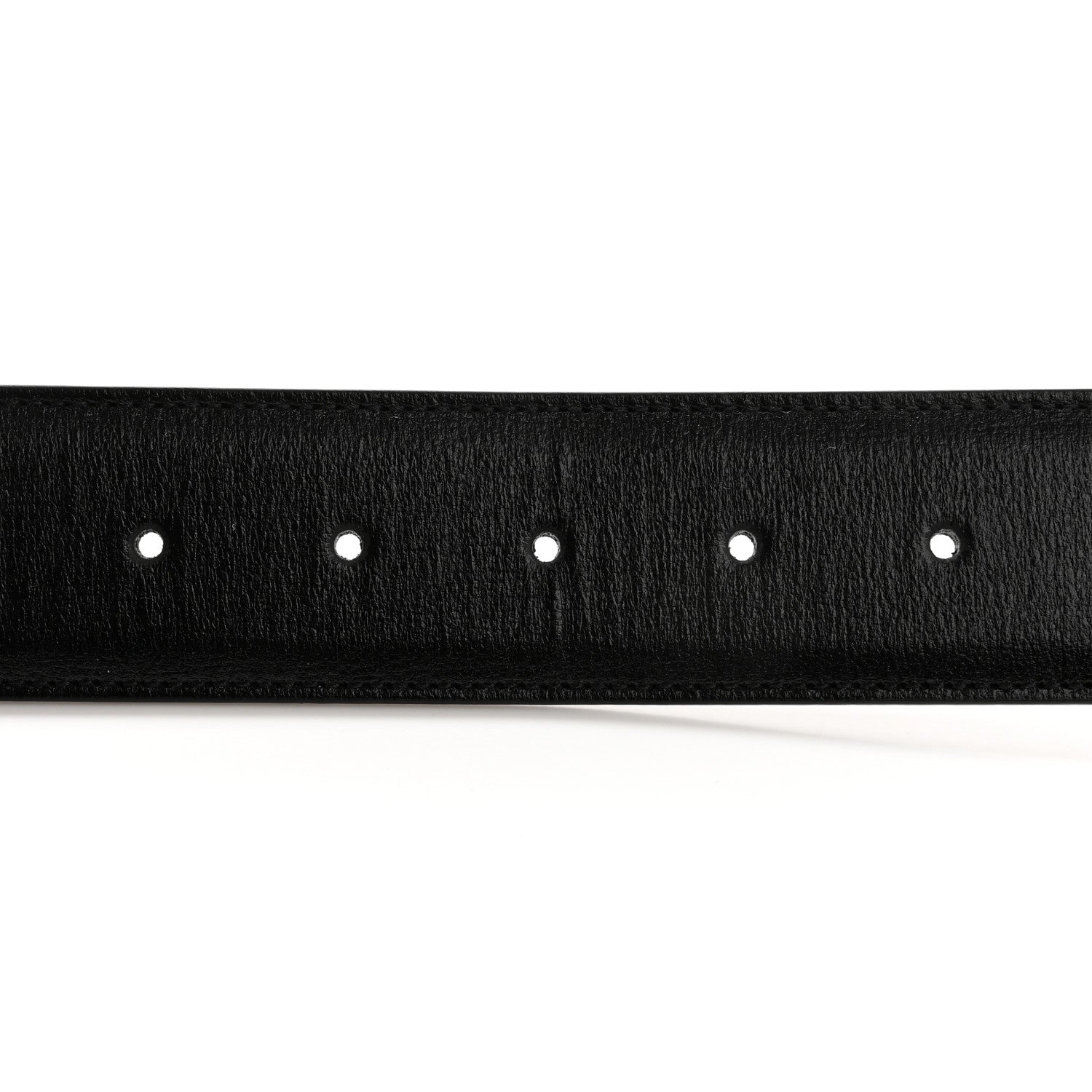 Gucci Azalea Calfskin Enamel Monochrome Double G 40mm Belt 90 36 Black 4 of 5