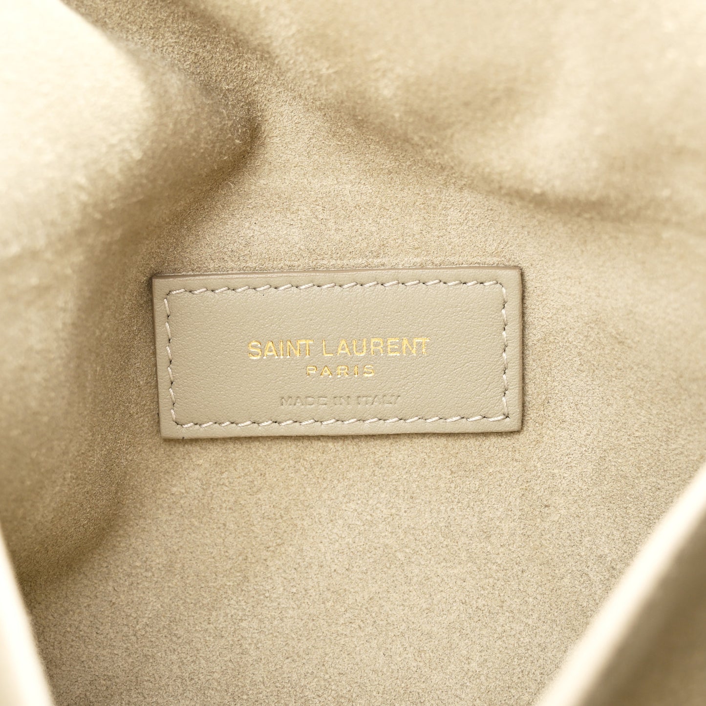 Shearling Calfskin Medium Reversible Monogram Kate Satchel Grey