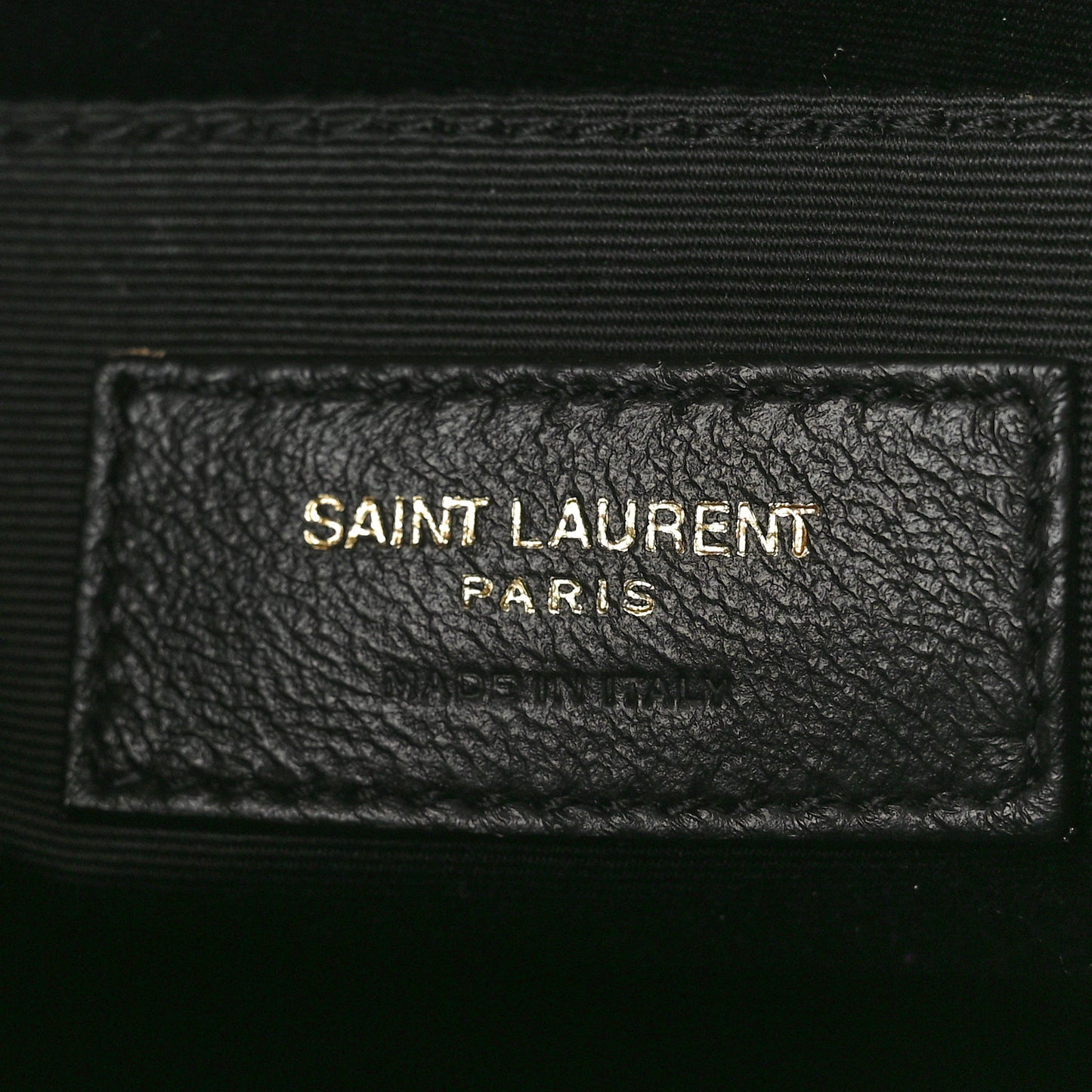 Patent Calfskin Crocodile Embossed Monogram Lou Camera Bag Black