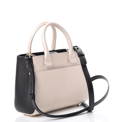 Chanel Grained Calfskin Mini Bi-Color Neo Executive Shopper Tote White Black 3 of 7