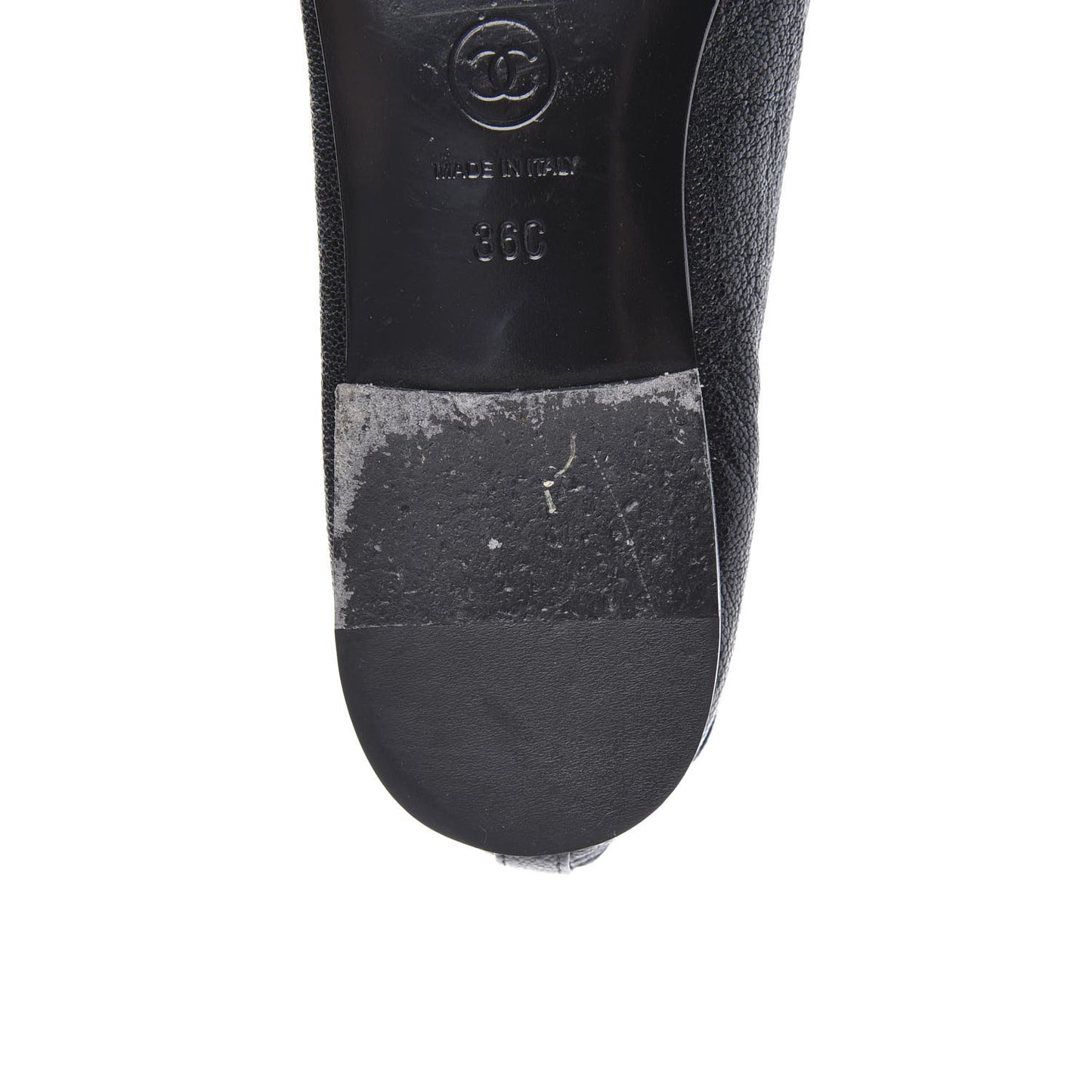 Caviar CC Cap Toe Ballerina Flats 36 Black