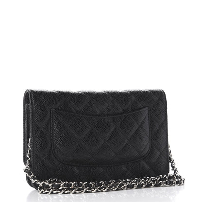 Chanel Caviar Quilted Wallet On Chain WOC Black 2 of 11