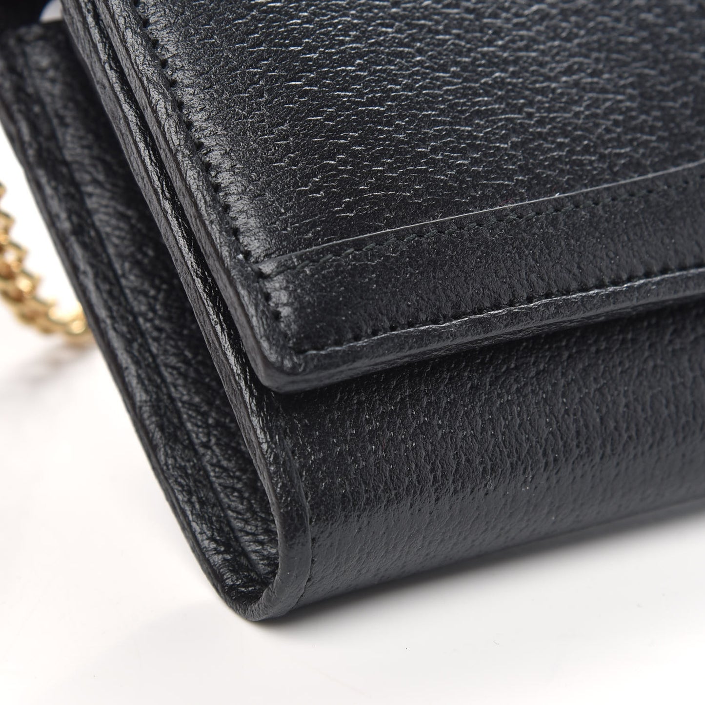 Calfskin Web Ophidia Wallet On Chain Black