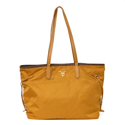Prada Tessuto Nylon Saffiano Shopping Tote Yellow 1 of 22