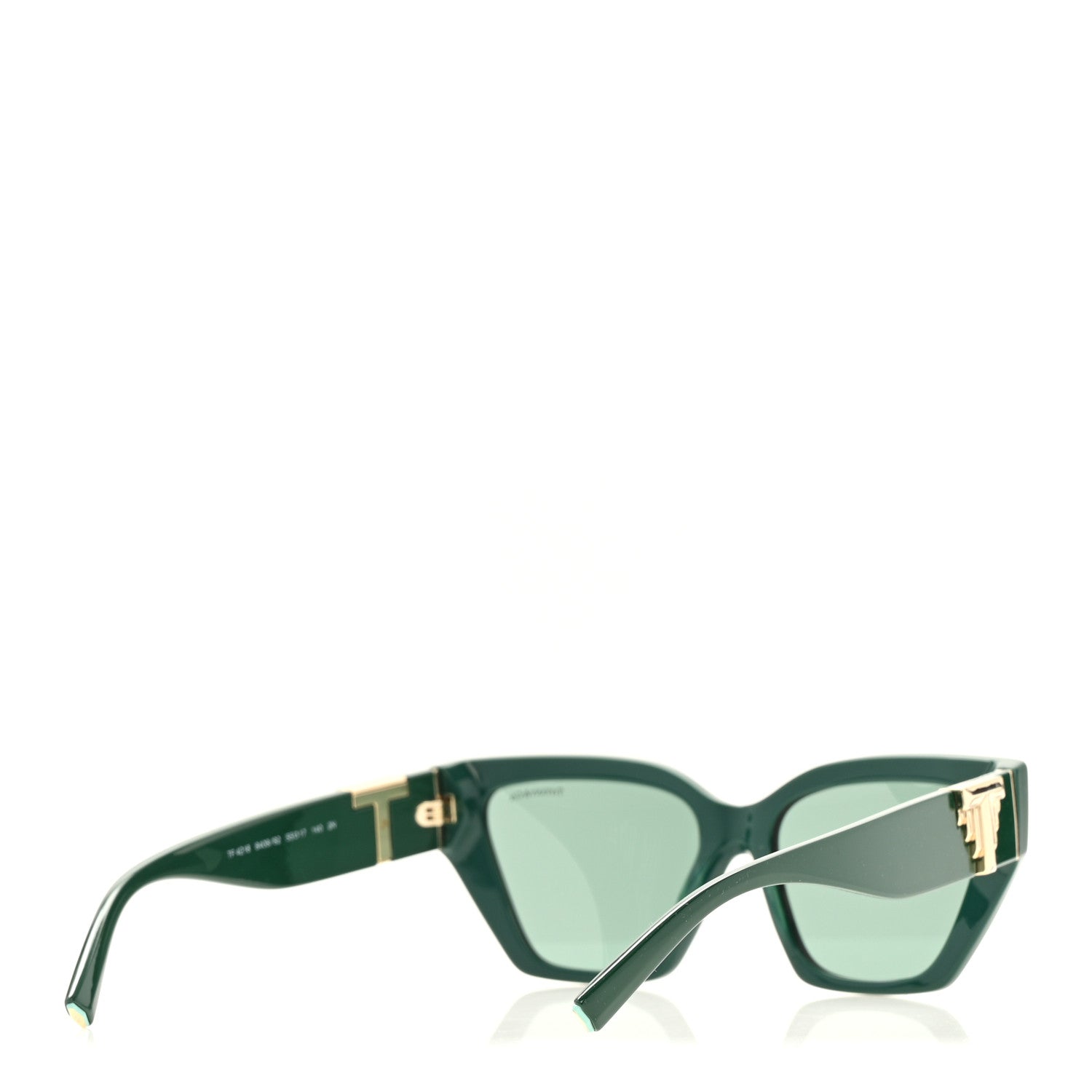 Tiffany Acetate Metal Deco T Sunglasses Green 4 of 8