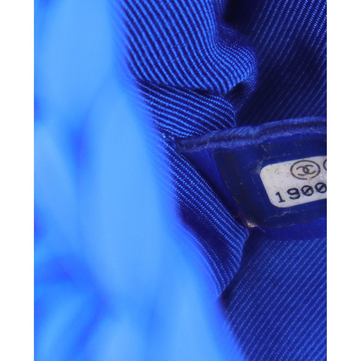 Chanel Woven Fabric Single Flap Blue 7 of 10