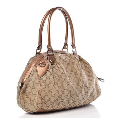 Gucci Monogram Medium Sukey Boston Bronze 3 of 10