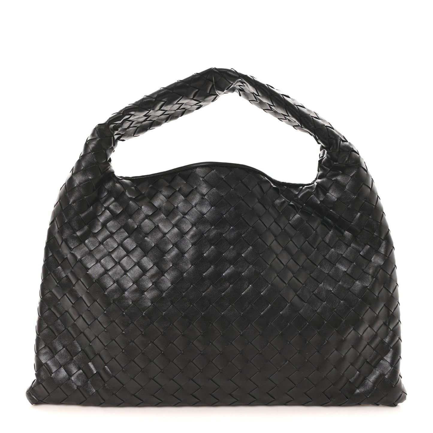 Calfskin Intrecciato Small Hop Black