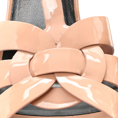Saint Laurent Patent Tribute 105 Platform Sandals 39 Nude 11 of 11