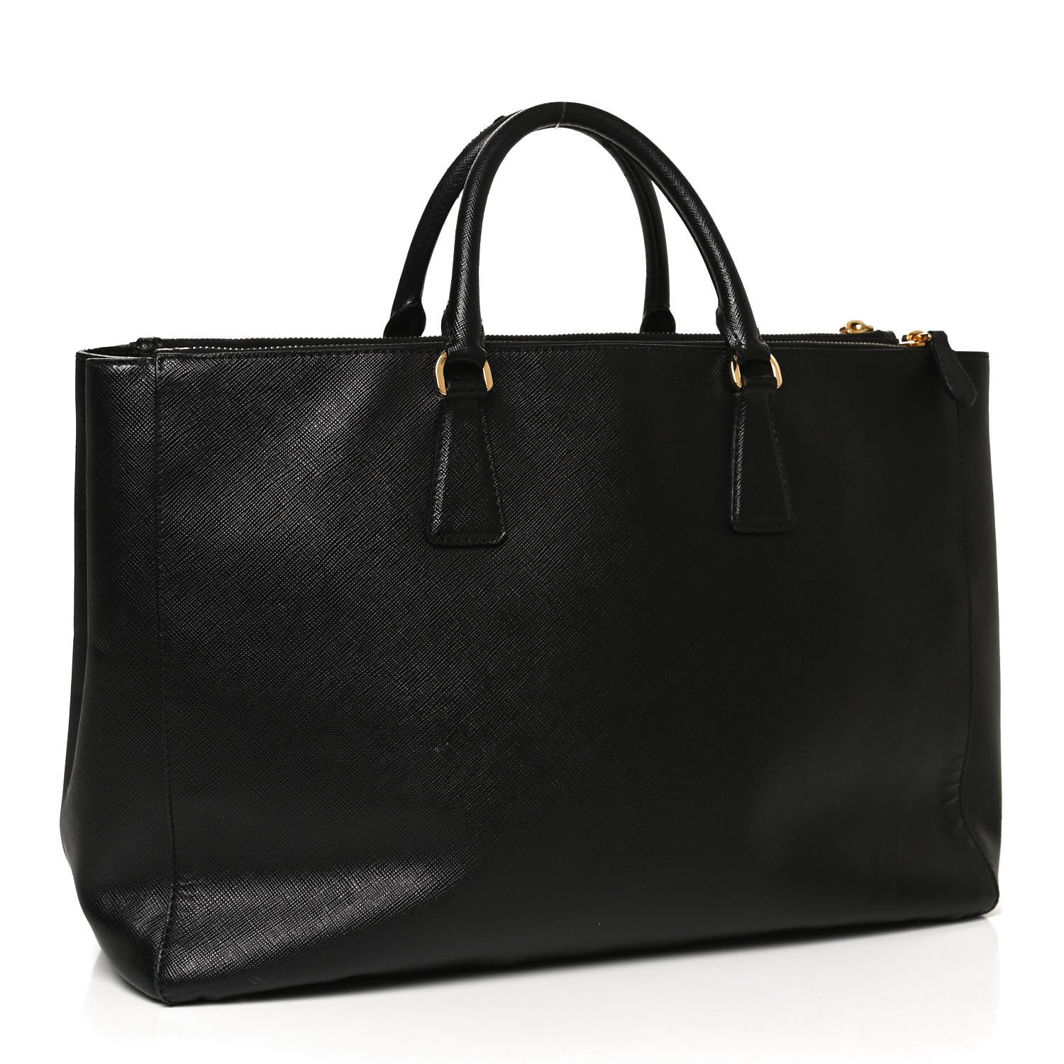 Prada Saffiano Large Galleria Double Zip Tote Black 3 of 13